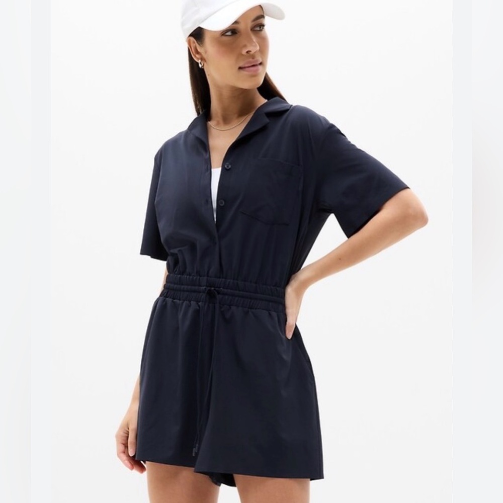 Athleta Navy Avenue Romper